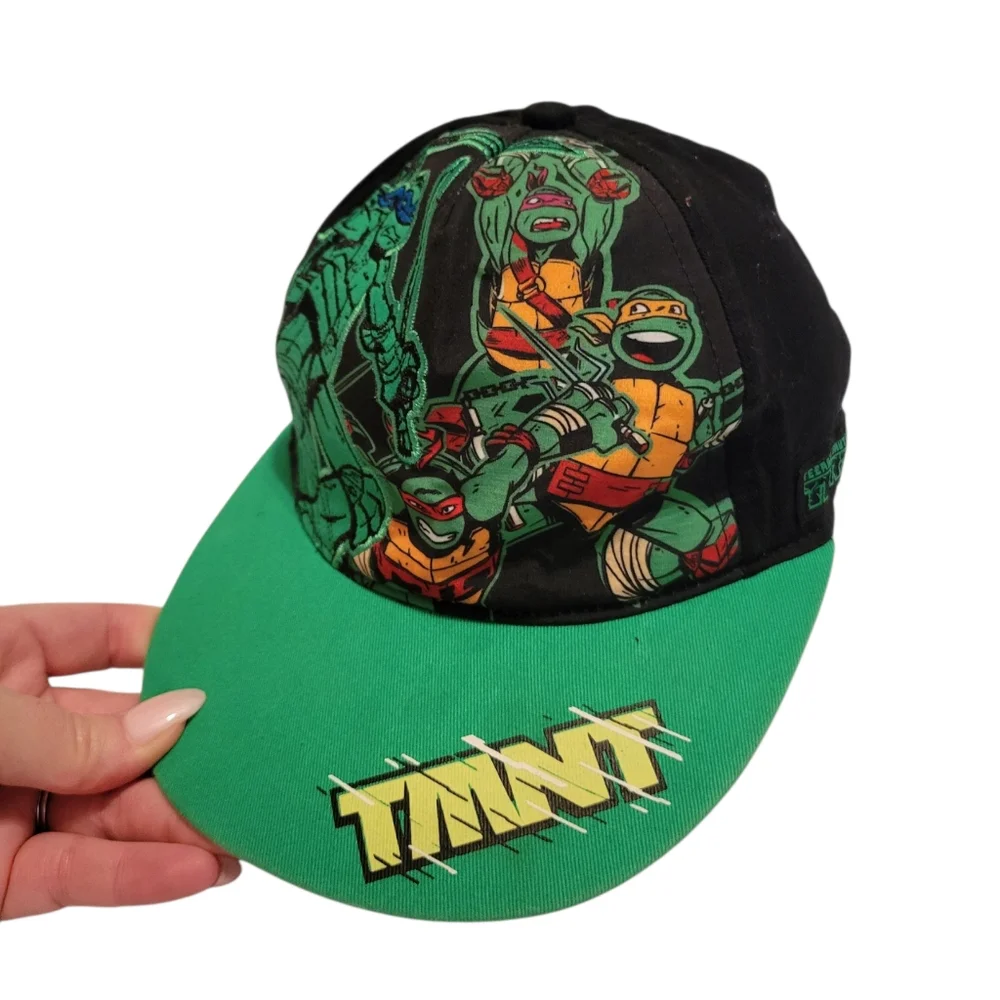 Vintage TMNT Youth Adjustable Hat Cap Teenage Mutant Ninja Turtles Retro OS
